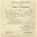 Registo de velocípede de marca Champion, com o nº 2678, em nome de Isauro dos Santos Figueiredo, morador em Rua Adriano Júlio Coelho, Sintra.