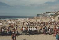 Jogo de Voleibol na Praia Grande.