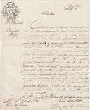 Circular de Pedro José de Oliveira, pelo Secretário Geral da 2ª Repartição do Governo Civil de Lisboa, ao Administrador do Concelho de Sintra, pedindo para que seja feita a apreensão da pólvora não faturada pelo fato de haver um grande contrabando da mesma.