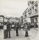 Comemoração do 1.º de maio de 1974 na rua José Bento Costa, Portela de Sintra.