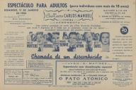 Programa do filme "Chamada de Um Desconhecido" realizado por Jean Negulesco com a participação de Shelley Winters, Gary Merrill, Michael Rennie, Keenan Wynn e Bette Davis.