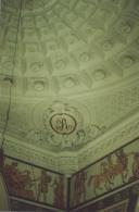 Pintura em trompe-l'oeil numa sala do palacete da Quinta Nova da Assunção em Belas.