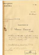 Reconstrução de prédio na Rua da República, Queluz, em nome de Adrienne Rainand, com o Processo nº OB 81/1922, com a licença de construção nº 27 de 15/03/1922.