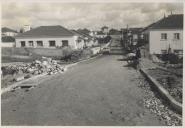 Vista parcial de uma rua no Algueirão aquando das obras de beneficiação.