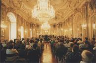 Atuação da Orquestra Metropolitana de Lisboa no Palácio Nacional de Queluz aquando da assinatura do protocolo entre aquela e a Câmara Municipal de Sintra.