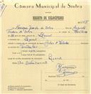Registo de velocípede de marca Artur & Valadas, com o nº 6685, em nome de Henrique Duarte da Silva, morador em Lourel.