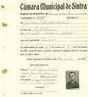 Registo de matricula de carroceiro de 2 ou mais animais em nome de António Silvestre Caetano, morador em Santa Susana, com o nº de inscrição 2235.