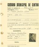 Registo de matricula de velocipedista em nome de Ventura Coutinho Ribeiro, morador em Madre Deus, com o nº de inscrição 2104.