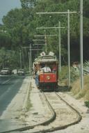 Elétrico de Sintra no Pinhal da Nazaré.