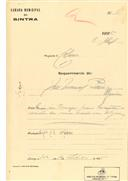 Ampliação de uma casa na Ulgueira em Colares em nome de José Manuel Perú com o Processo OB nº 83/1925, com a licença de construção nº 302 de 14/09/1925.