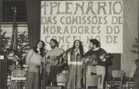 1º Plenário das comissões de moradores do Concelho de Sintra realizado no ginásio do Liceu Nacional de Sintra.