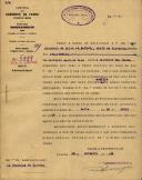 Ofício do Engenheiro Sub Diretor da Companhia dos Caminhos de Ferro Portugueses, [...], ao Administrador do Concelho de Sintra, participando que Dionísio da Silva, Chefe de Distrito, foi transferido do Distrito de Castelo de Vide para o Distrito do Cacém.