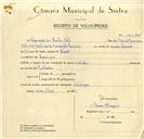 Registo de velocípede com o nº 10024, em nome de Francisco dos Santos Neto, morador em Carenque.
