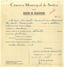 Registo de velocípede de marca Atlantic, com o nº 6918, em nome de António dos Santos Vasconcelos, morador em Morelena.