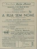 Programa do filme "A Rua Sem Nome" com a participação de Mark Stevens, Richard Widmark e Barbara Lawrence.
