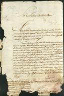 Carta dirigida a António Bolarte Dique a propósito de uma carta executória e de despejo contra o conde de Soure.