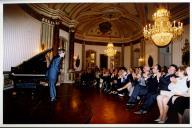 Concerto com Sequeira Costa, durante o Festival de Música de Sintra, na sala da música, no Palácio Nacional de Queluz.