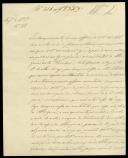 Carta proveniente de Pedro Feliciano da Conceição, Regedor da Paróquia de Nossa Senhora da Purificação de Montelavar, sobre a administração da Albergaria e Hospital de Montelavar.