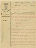 Ofício dirigido ao Administrador do Concelho de Sintra, proveniente do Administrador do Concelho da Câmara Municipal de Mafra, Capitão Joaquim Gusmão, informando que Manuel Duarte Amaro, morador nas Casas Velhas se apresentou na secretaria com os documentos solicitados.