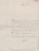 Ofício do Pároco de Belas, Custodio Augusto da Cunha, ao Administrador do Concelho de Sintra, informando que irá enviar a relação de todos os mancebos batizados na freguesia desde o 1º de Fevereiro de 1842 até 31 de Janeiro de 1843.