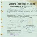 Registo de matricula de velocipedista em nome de Joaquim Fernandes Clara, morador no Telhal, com o nº de inscrição 798.