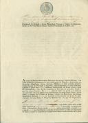 Sentença apostólica de licença matrimonial passada por Dom Manuel Bento Rodrigues, da Cúria Patriarcal, a favor de António Duarte e Francisco Gertrudes, moradores na freguesia da Terrugem.