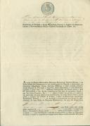 Sentença apostólica de licença matrimonial passada por Dom Manuel Bento Rodrigues, da Cúria Patriarcal, a favor de António Duarte e Francisco Gertrudes, moradores na freguesia da Terrugem.