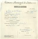 Registo de velocípede com o nº 4773, em nome de Ivone da Silva Rodrigues, moradora em Mucifal.