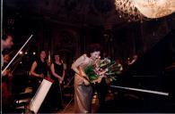 Concerto  com a Orquestra de Câmara Escocesa, durante o festival de música de Sintra, na sala de música do Palácio Nacional de Queluz.