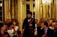 Concerto de Liana Issakadze / Sequeira Costa, na sala da música, no Palácio Nacional de Queluz, durante o Festival de Música de Sintra.