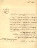 Ofício do Secretário Geral da 4ª Repartição do Governo Civil de Lisboa, Pedro José de Oliveira, ao Administrador do Concelho de Sintra, remetendo o requerimento de Manuel Leitão e outros moradores da freguesia de Montelavar, pedindo providencias sobre abusos que se possam dar no serviço de recrutamento.