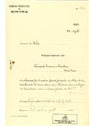 Construção de casa na Venda Seca, em nome de Fernando Moreira Cardoso, com o Processo OB nº 462/1923, com a licença de construção nº 315 de 31/08/1923.