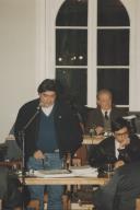 Vereadores da Câmara Municipal de Sintra, Rui Silva e João Carlos Cifuentes, durante os mandatos de 1990 a 1998.