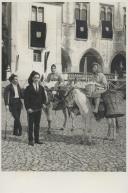 Burricada saloia no largo Rainha Dona Amélia junto ao Palácio Nacional de Sintra.