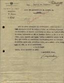 Ofício pelo Inspetor Geral da Inspeção Geral dos Serviços de Fiscalização de Géneros Alimenticios, ao Administrador do Concelho de Sintra, solicitando a certidão referente a João Henriques, residente na quinta de Vimer, freguesia de Belas.