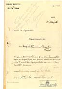 Cedência de terreno para uma azenha e anexos em Santa Maria - Terrugem, em nome de Augusto Francisco Casinhas, residente em Fação e com o Processo OB nº 449/1923, com a licença de construção nº 389 de 22/10/1923.
