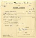 Registo de velocípede de marca Rudge, com o nº 7250, em nome de Carlos Carregal Ferreira, morador em Rio de Mouro.