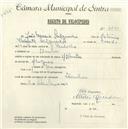 Registo de velocípede de marca Atlantic, com o nº 4840, em nome de João Maria Salgueiro, morador em Idanha.
