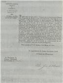 Circular dirigida ao presidente da Câmara Municipal de Belas proveniente de Pedro José de Oliveira, chefe da 4ª Repartição do Distrito de Lisboa, solicitando esclarecimentos para a liquidação dos prejuízos causados no tempo da usurpação.