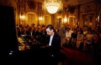 Concerto de piano de Pedro Burmester, na sala da música no Palácio Nacional de Queluz, durante o Festival de Música de Sintra.