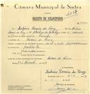 Registo de velocípede de marca Saches com motor, com o nº 7371, em nome de António Correia da Cruz, morador em Cacém de Cima.