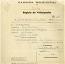 Registo de velocípede de marca Champion, com o nº 190, em nome de Pardal Monteiro Lda, morador em Pero Pinheiro.