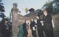 Inauguração das Quimeras na entrada do Palácio de Monserrate, com a presença do Presidente da Republica Dr. Jorge Sampaio, Presidente da Câmara Municipal de Sintra, Dr. Fernando Seara e o Vereador Dr. Marco Almeida.