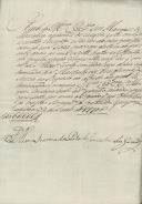 Recibo de pagamento de 66.666 réis do seu quartel da Comenda de São Martinho de Arrifana feito por Maria Joana da Porta de Lencastro da Gama ao Marquês de Marialva .
