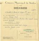 Registo de velocípede de marca Vilar com motor Cuciolo, com o nº 6501, em nome de Sociedade de Mármores do Sabugo, Lda, com sede em Sabugo.