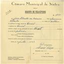 Registo de velocípede de marca Peugeot, com o nº 5835, em nome de João Silvestre de Oliveira, morador em Lourel.