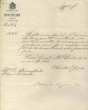 Ofício do Secretário Geral da Repartição Central do Governo Civil de Lisboa, Eduardo Segurado, ao Administrador do Concelho de Sintra, pedindo para remeter 2ª via do seu oficio confidencial nº 2 de 24 de Novembro de 1884.