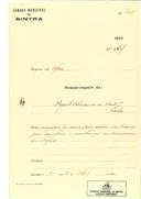 Construção de uma casa Colares em nome de Augusto Alexandre do couto com o Processo OB nº 205/1923, com a licença de construção nº 130 de 26/04/1923.