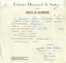 Registo de velocípede com o nº 8760, em nome de Januário Pedro Boletas, morador em Lameiras.