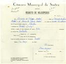 Registo de velocípede de marca Deka, com o nº 8691, em nome de Amadeu da Glória Mateus, morador em Pendão.